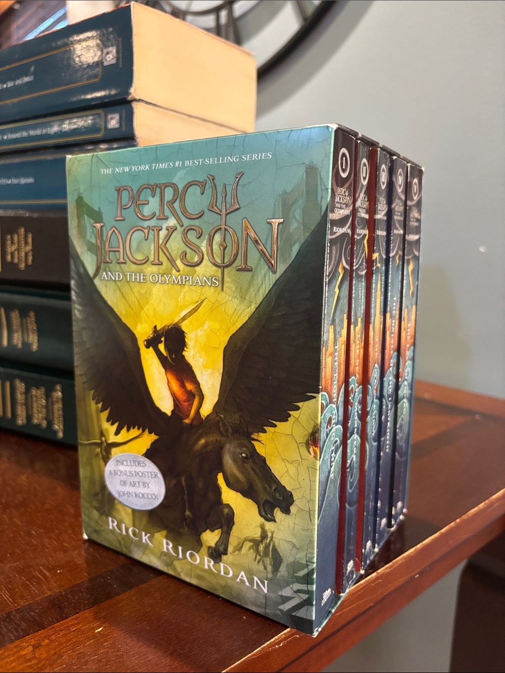 Percy Jackson Book Set - Green & Yellow Boxed Collection